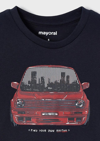 Mayoral 4009-044 Koszulka chłopięca z długim rękawem samochód Kolor granatowy