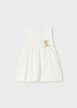 Mayoral baby 1945-010 Sukienka z gipiurą dla dziewczynki Ecru