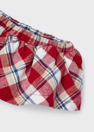 Mayoral Newborn 2817-022 Komplet 3-częściowy ze spódnicą i rajstopami Czerwony