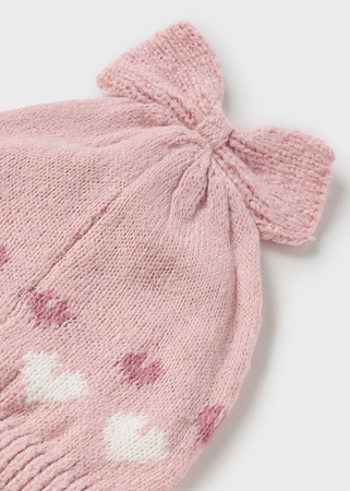 Mayoral 10536-089 Komplet czapka, szalik i rękawiczki dla dziewczynki Rosado