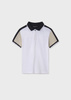 Mayoral Junior 6134-051 Koszulka polo z krótkim rękawem Blanco-cuarzo