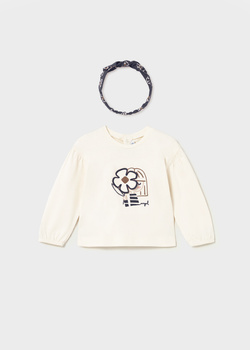 Mayoral Baby 2078-026 Koszulka z długim rękawem z opaską Mac-marino