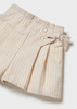 Mayoral Baby 1902-019 Spódnico-spodnie w paski dla dziewczynki Beż