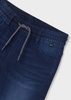 Mayoral Junior 6213-065 Bermudy soft denim jogger dla chłopca Granatowe