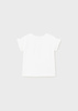 Mayoral Baby 1013-029 Koszulka z krótkim rękawem z aplikacją 3D Blanco