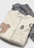 Mayoral Newborn 1802-026 Dres 3-częściowy dla noworodka Gris mez