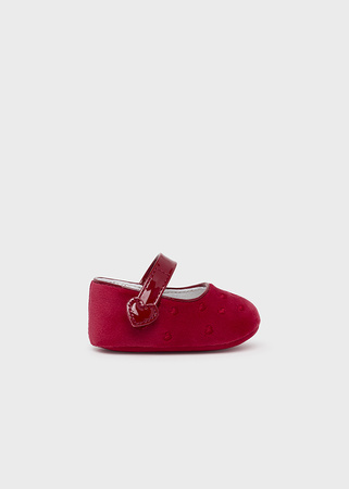 Mayoral Newborn 9794-087 Buty balerinki dla noworodka  Rojo