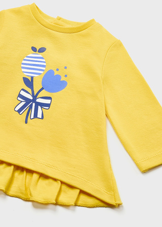 Mayoral Newborn 1745-069 Komplet z bawełny 4-częściowy dla dziewczynki ECOFRIENDS żółty