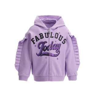 Original Marines DDA3568F Bluza zapinana na suwak dla dziewczynki  Fioletowa