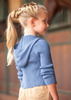 Mayoral Mini 3346-016 Kardigan trykotowy zapinany na suwak dla dziewczynki Kolor niebieski