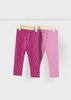 Mayoral Baby 2762-072 Zestaw leginsów COFRIENDS dla dziewczynki Magenta