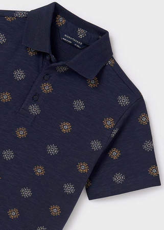 Mayoral Junior 6113-012 Koszulka polo z printem z krótkim rękawem z kołnierzykiem Marino
