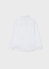 Mayoral Junior 6117-040 Koszula z długim rękawem z kołnierzykiem dla chłopca  Biała