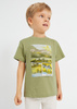 Mayoral Mini 3010-041 Koszulka z krótkim rękawem dla chłopca ECOFRIENDS Zielona