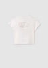 Mayoral Junior 6008-038 Koszulka z krótkim rękawem z  nadrukiem dla dziewczynki  Crudo