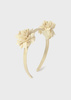 Mayoral Baby 10026-070 Opaska z kwiatkami Champagne