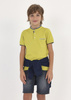 Mayoral Junior 6103-036 Koszulka polo z krótkim rękawem i stójką dla chłopca Zielona