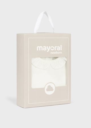 Mayoral Newborn 2732-0796 Body z kołnierzykiem dla dziewczynki Crudo
