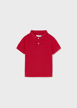 Mayoral Baby 102-045 Koszulka polo z krótkim rękawem ECOFRIENDS dla chłopca  Czerwona