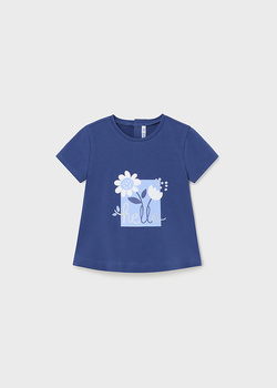 Mayoral Baby 1014-036 Koszulka ECOFRIENDS z krótkim rękawem z nadrukiem Azul