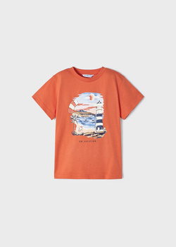 Mayoral Mini 3023-017 Koszulka z krótkim rękawem dla chłopca ECOFRIENDS Pomelo