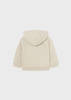 Mayoral Baby 1448-062 Bluza z kapturem zapinana na suwak dla chłopca Crema