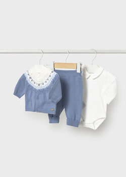 Mayoral Newborn 2570-031 Komplet 3-częściowy dla noworodka Nube