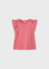 Mayoral Mini 3061-071 Koszulka bez rękawów z koronką ECOFRIENDS Peonia