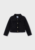 Mayoral Mini 3440-061 Kurtka jeansowa z falbankami dla dziewczynki Kolor czarny