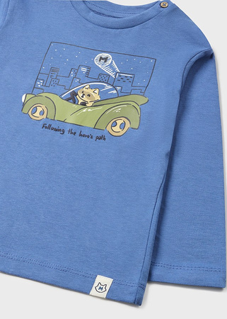 Mayoral Baby 2026-038 Koszulka z długim rękawem z nadrukiem dla chłopca ECOFRIENDS Lago