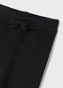 Mayoral Mini 10329-055 Leginsy trykotowe dla dziewczynki Czarne