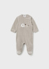 Mayoral Newborn 2794-070 Komplet 2-częściowy z aksamitnej dzianiny Nuez