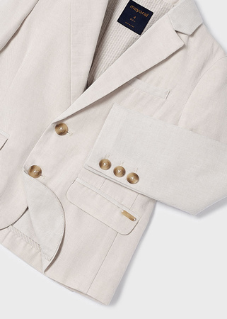 Mayoral Mini 3486-076 Marynarka z lnem dla chłopca Rafia
