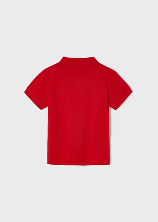 Mayoral Mini 150-092 Koszulka polo z krótkim rękawem ECOFRIENDS dla chłopca Czerwona