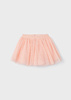 Mayoral Mini 3901-076 Spódnica z tiulu dla dziewczynki Nude