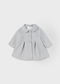 Mayoral Newborn 2404-033 Płaszcz dla dziewczynki Szary