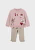 Mayoral Baby 2549-046 Komplet 2-częściowy trykotowy dla dziewczynki  Petalo vig