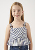 Mayoral Junior 6107-018 Top w paski dla dziewczynki Tinta