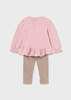 Mayoral Baby 2771-011 Komplet 2-częściowy z leginsami dla dziewczynki Rosado