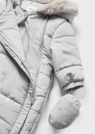 Mayoral Newborn 2624-061 Kombinezon z mikrofibry dla noworodka ECOFRIENDS Szary