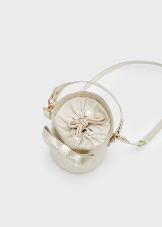 Mayoral 10730-016 Torebka z ozdobną kokardką dla dziewczynki Champagne