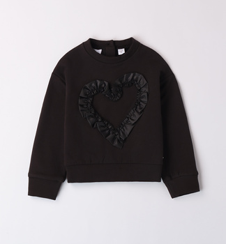 Sarabanda 0A221/00 Bluza z aplikacją dla dziewczynki  Black