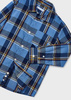 Mayoral Mini 4111-065 Koszula chłopięca w kratę kolor cielo