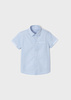 Mayoral Mini 3116-011 Koszula z krótkim rękawem z kołnierzykiem dla chłopca Niebieska