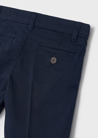 Mayoral Mini 202-020 Bermudy typu chino z serży dla chłopca granatowe