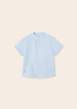 Mayoral Baby 1112-067 Koszula z krótkim rękawem ze stójką dla chłopca Niebieska