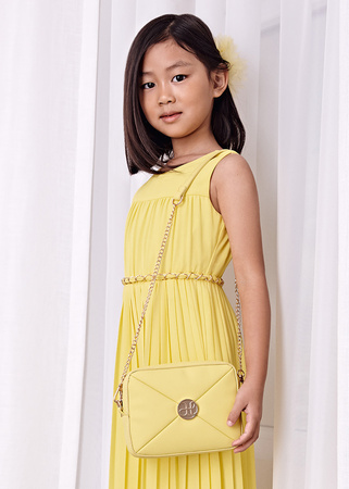 Abel&Lula 5436-043 Torebka pikowana z logo dla dziewczynki Amarillo