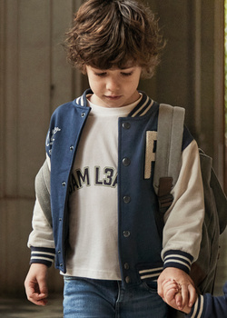 Mayoral Mini 4424-071 Bluza sportowa bomberka Azul