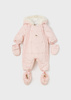 Mayoral Newborn 2624-062 Kombinezon z mikrofibry dla noworodka ECOFRIENDS różowy