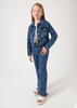 Mayoral Junior 6460-049 Kurtka jeansowa dla dziewczynki  Oscuro
